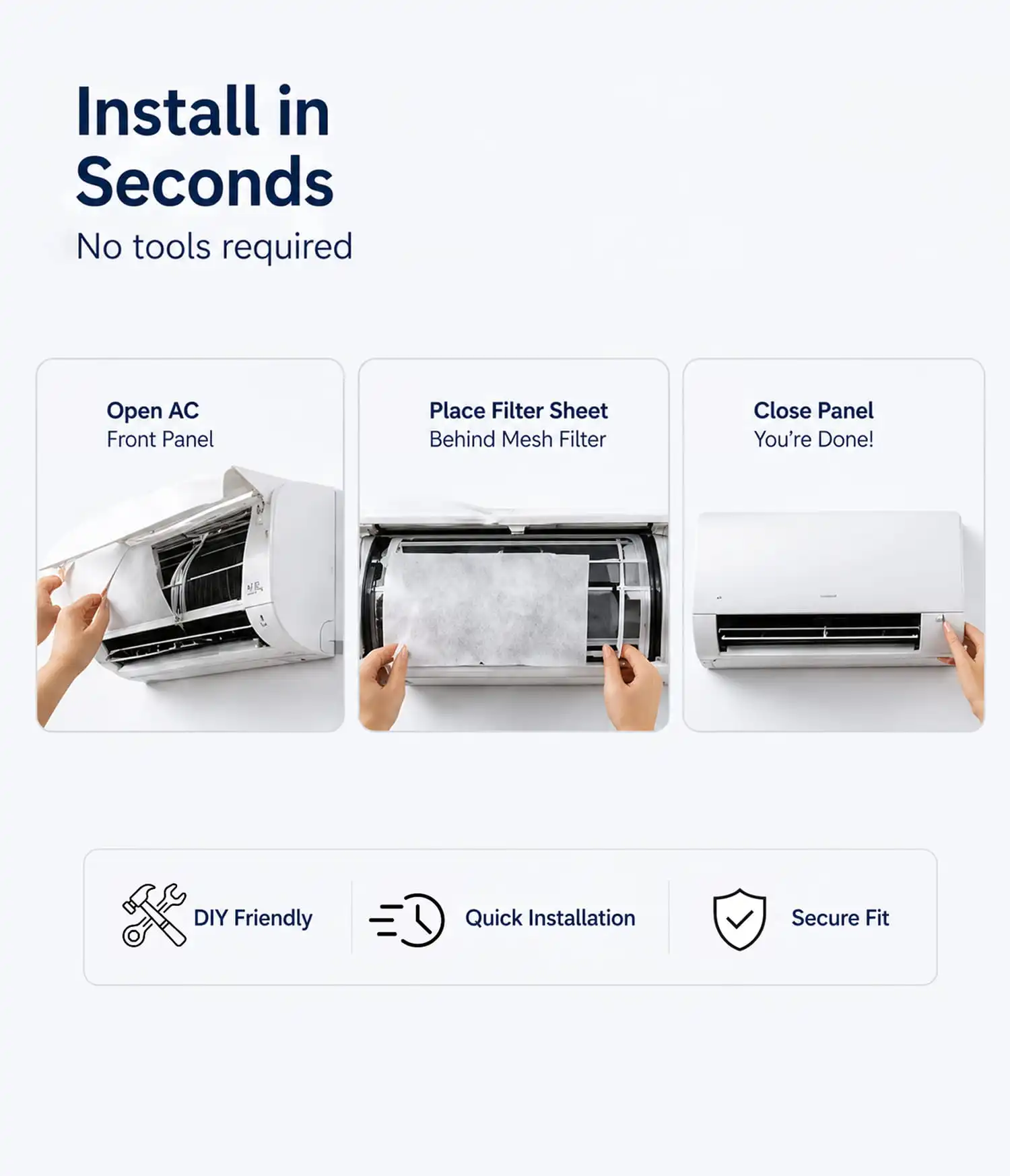 How to Install Prana Air Split AC Filter Mesh