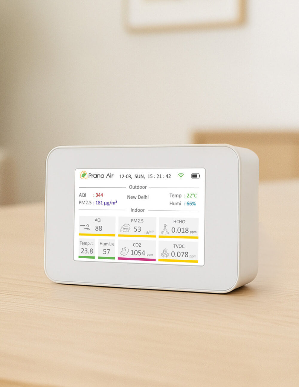 Sensor inteligente Cair+ para interior